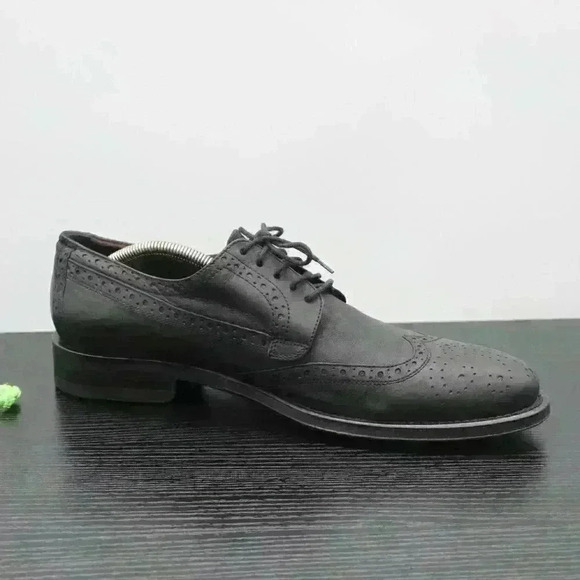 Donald Plinier Emerik Men’s Black Distressed Leath - Picture 3 of 12